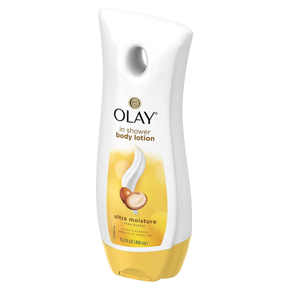 OLAY Ultra Moisture In-Shower Body Lotion with Shea Butter 15.20 oz (Pack of 5)