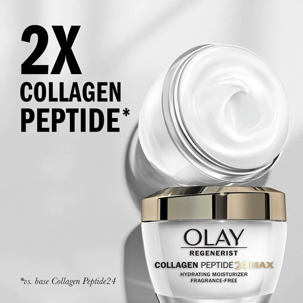 Olay Collagen Peptide MAX Face Moisturizer with Tea Tree Deep Gel Cleanser