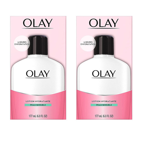 OLAY Moisturizing Lotion Sensitive Skin 6 oz (Pack of 2)