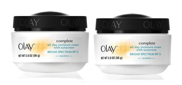 Olay Complete All Day UV Moisture Cream, Sensitve Skin - 2 oz - 2 pk
