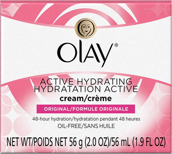 OLAY Active Hydrating Cream Original 2 oz (Pack of 4)