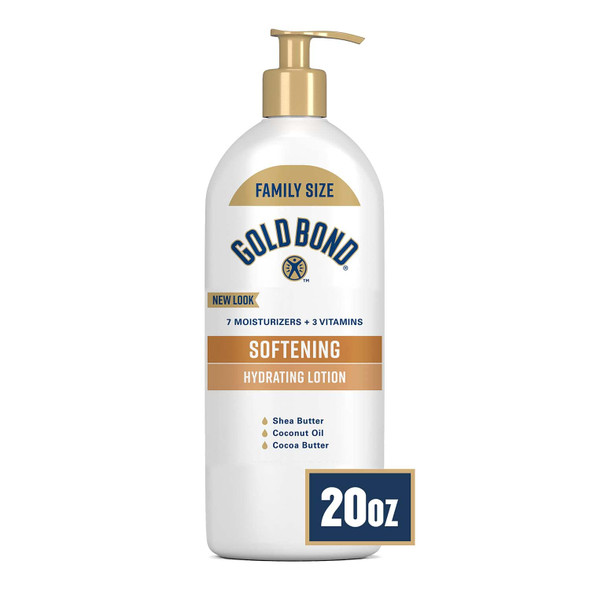 Gold Bond Ultimate Softening Skin Therapy Lotion With Shea Butter for Rough & Dry Skin, 20 oz.