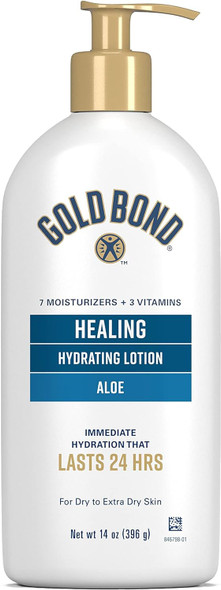 Gold Bond Ultimate Healing Skin Therapy Lotion With Aloe, 14 Oz., Non-Greasy & Hypoallergenic