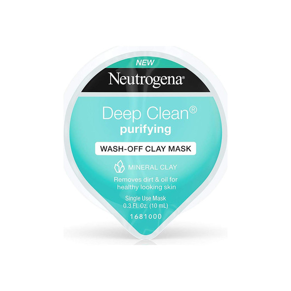 Neutrogena Deep Clean Gentle Purifying Wash-Off Clay Face Mask 0.3 oz