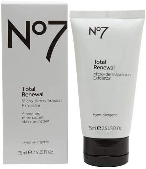 No7 Total Renewal Micro-dermabrasion Face Exfoliator smoother radiant skin