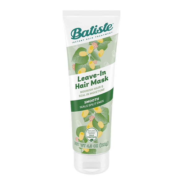 Batiste Heat Protectant For Hair & Leave In Conditioner Hair Mask, Smooth Formula, Hair Conditioner for Dry or Wet Hair, Infused with vitamin E for Enhancing Haircare, 4.3oz.