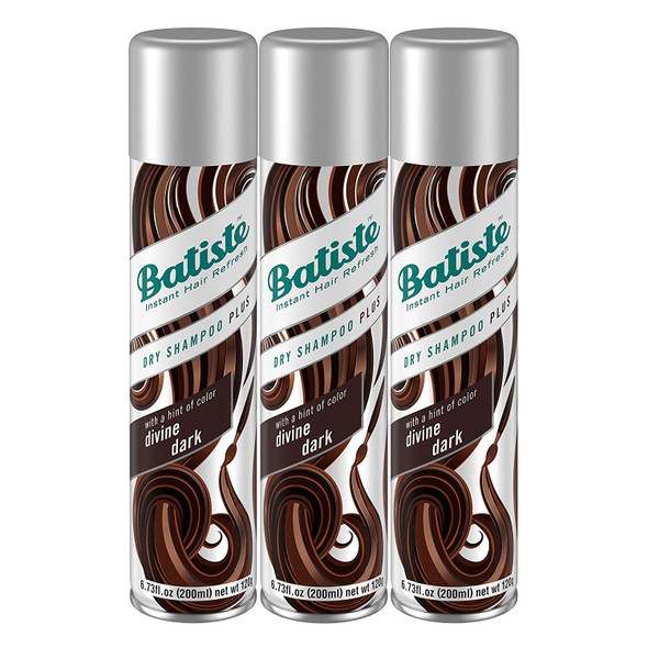 Batiste Dry Shampoo, Dark & Deep Brown 6.73 oz (Pack of 3)
