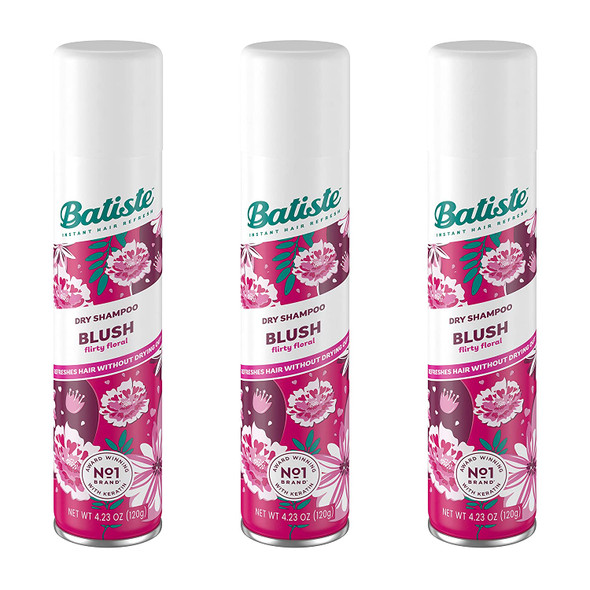 Batiste Dry Shampoo Blush, Floral Scent, 6.7 oz (Quantity of 3)