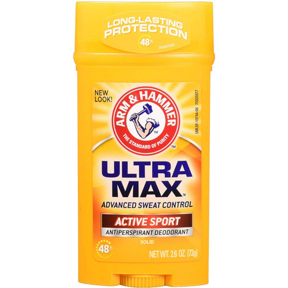 ARM & HAMMER ULTRAMAX Anti-Perspirant Deodorant Active Sport 2.60 oz ( Pack of 3)