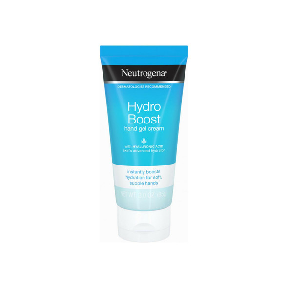 Neutrogena Hydro Boost Hydrating Hand Gel Cream with Hyaluronic Acid for Soft, Supple Hands, Light and Non-Greasy 3  oz