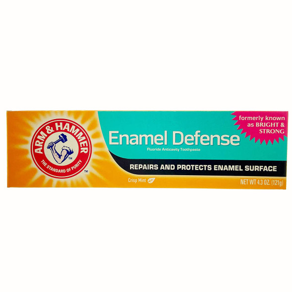 ARM & HAMMER Bright & Strong Truly Radiant Toothpaste, Crisp Mint 4.3 oz (Pack of 4)