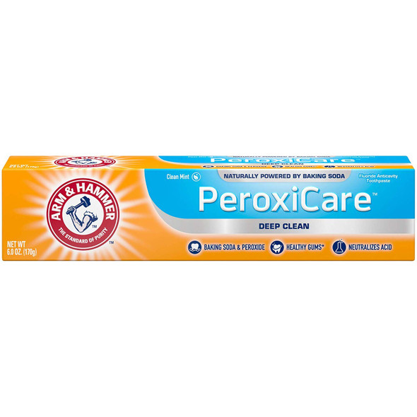 Arm & Hammer PeroxiCare Deep Clean Toothpaste Clean Mint 6 oz (Pack of 4)