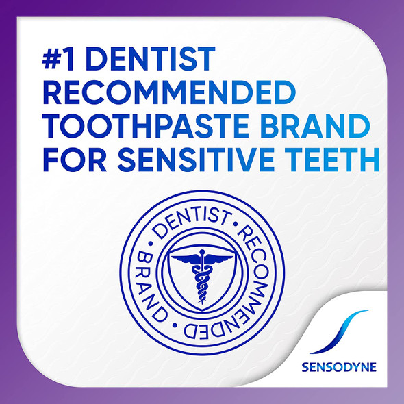 Sensodyne Rapid Relief Sensitive Fluoride Toothpaste, Basic, Extra Fresh, 3.4 Ounce (Pack of 3), 10.2 Ounce