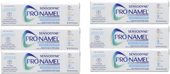 Sensodyne Pronamel Toothpaste, Gentle Whitening, Alpine Breeze Travel Size 0.8 Ounce (Pack of 6)