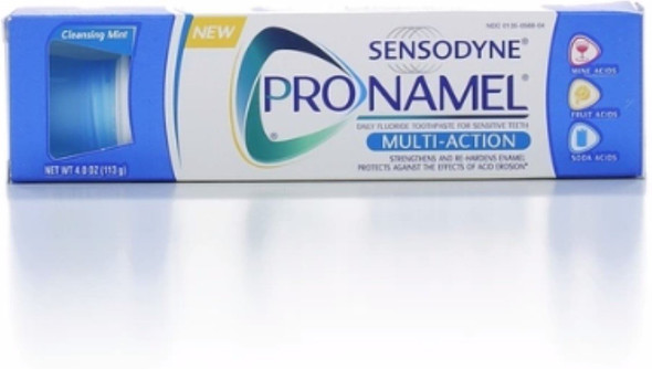 Sensodyne Pronamel Multi-Action Toothpaste, Cleansing Mint 4 oz (Pack of 2)