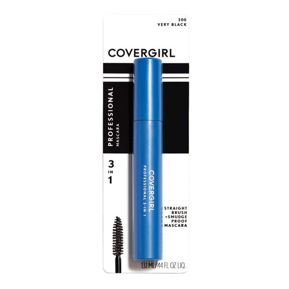 COVERGIRL Professional Mascara Regular Brush Very Black 200 .3 Fl Oz (Pack of 3)