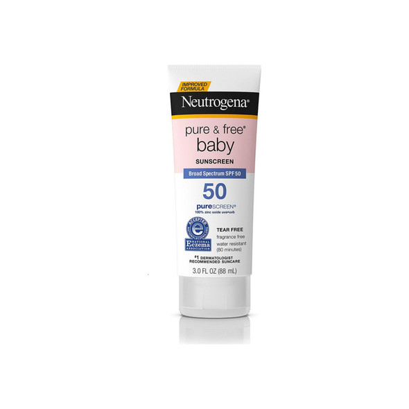 Neutrogena Pure & Free Baby Sunscreen Lotion SPF 50 3 oz