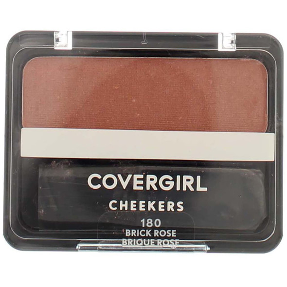 CoverGirl Cheekers Face Blush, Brick Rose 0.9 oz (2 pack) (Bundle)