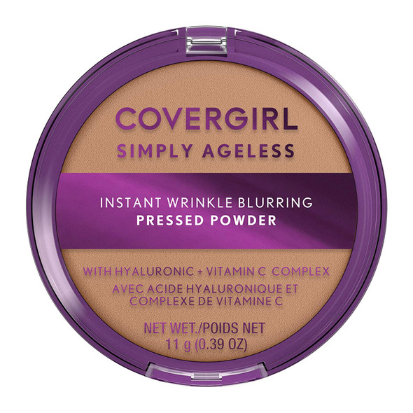 Covergirl Simply Ageless Instant Wrinkle Blurring Pressed Powder, Natural Beige, 0.39 Oz.