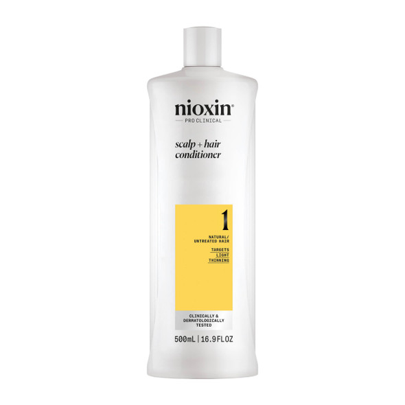 Nioxin System 1 Scalp & Hair Conditioner |Natural Hair with Light Thinning 500ml