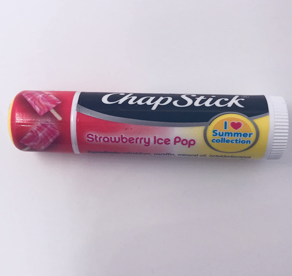 Chap Stick Lip Balm Strawberry Ice Pop , 1 Lip Balm Limited Edition