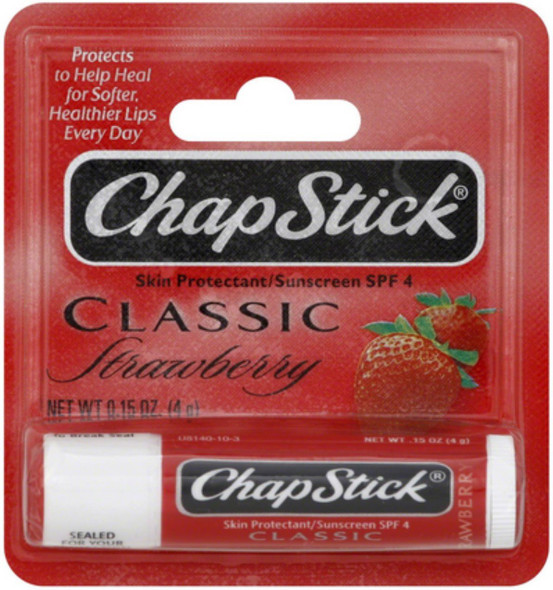 Chapstick Lip Balm-Classic Strawberry 3 Pack