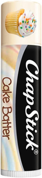 ChapStick Classic Skin Protectant Flavored Lip Balm Tube, Limited Edition, 0.15 Ounce Each (Cake Batter Flavor, 1 Blister Packs of 3 Sticks)