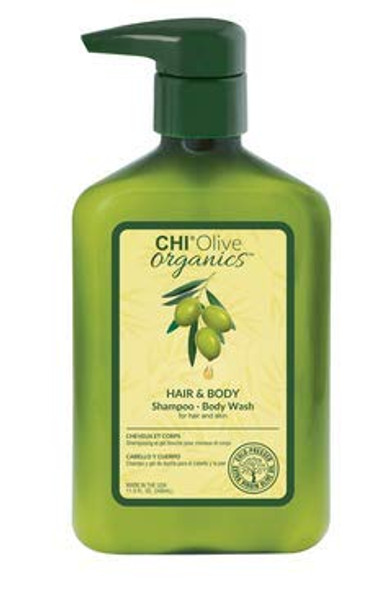 Farouk CHI Olive Organics Hair & Body Shampoo Body Wash Conditioner Oil Trio