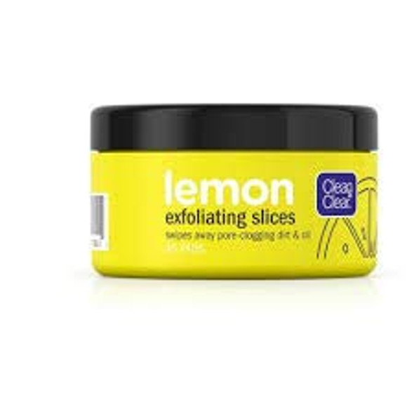 Clean & Clear Lemon Exfoliating Facial Pads with Vitamin C (Pack of 4)