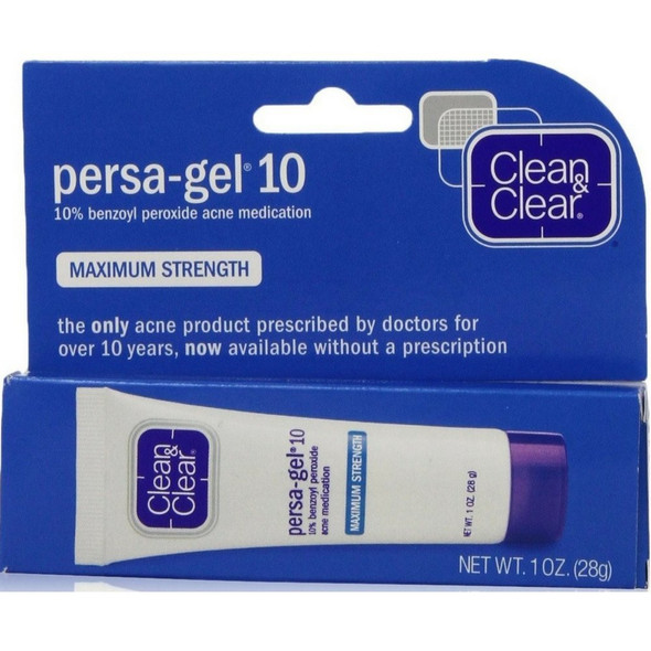 Clean & Clear Persa-Gel 10 Max Strength 1 Ounce(2 Pack)