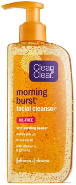 Clean & Clear Cleanser Morning Burst 8 Ounce Pump (Oil-Free) (240ml) (2 Pack)