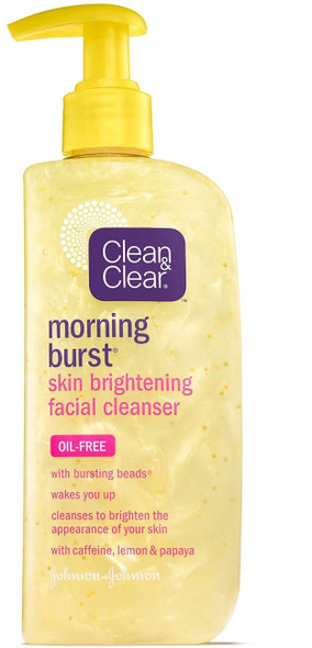 CLEAN & CLEAR Morning Burst Skin Brightening Facial Cleanser 8 oz (Pack of 4)