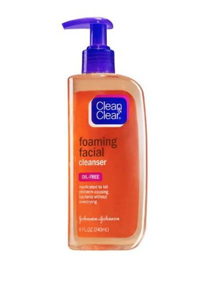 Clean & Clear ESSENTIALS Foaming Facial Cleanser, 8 Ounce (Pack of 2)