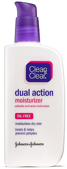 Cln&Clr Dual Mosit Size 4 Oz Clean & Clear Oil-Free Dual Action Moisturizer