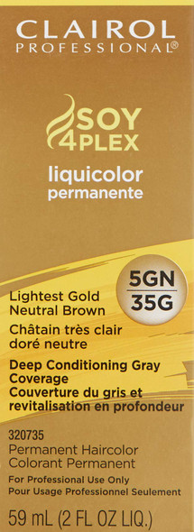 Clairol Professional Liquicolor Permanent 5G Lightest Golden Brown 2 Ounce (59ml)