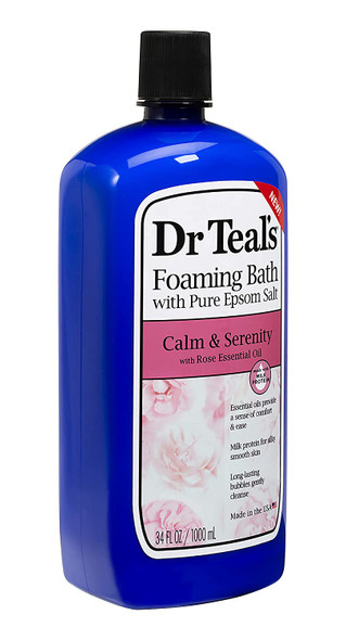 Dr Teal's Foaming Bath 3-Pack (102 fl oz Total) Rose & Milk