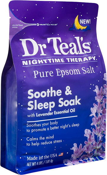 Dr Teal's Epsom Salt Bath Soaking Solution - Soothe & Sleep (Lavender) - 4 lb