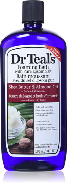 Shea Butter & Almond Foaming Bath Epsom Salt, 34 fl.oz