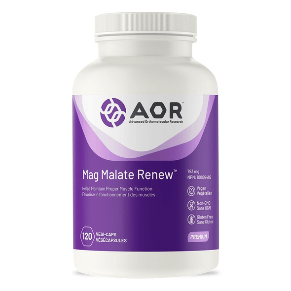 AOR Mag Malate Renew, 120 Vcaps