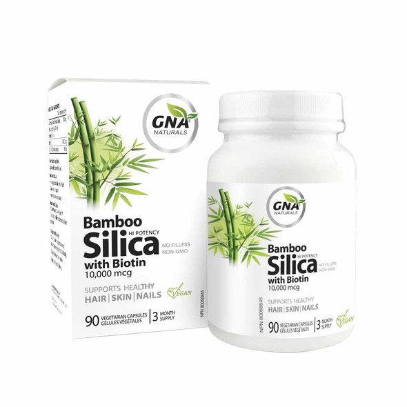 GNA Naturals Bamboo Silica with Biotin - 90 Veg Capsules