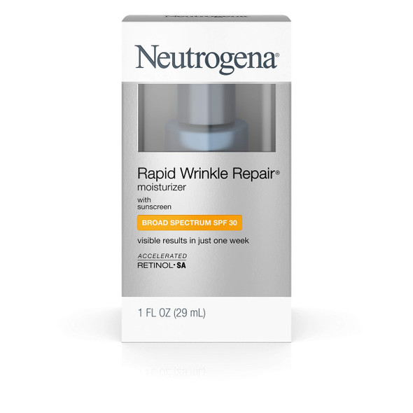 Neutrogena Rapid Wrinkle Repair Moisturizer, SPF 30 with Retinol, 29 ml (anti aging day moisturizer)