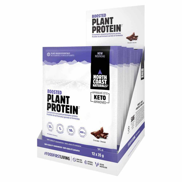 North Coast Naturals Chocolate Boosted Plant Protein - 35g Single Serving