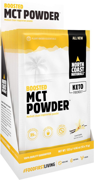 North Coast Naturals Vanilla Boosted Mct Powder 12-Pack