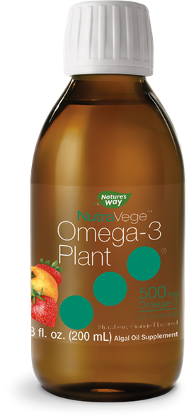 NutraVege Plant Based Omega 3 Strawberry Orange - 500ml