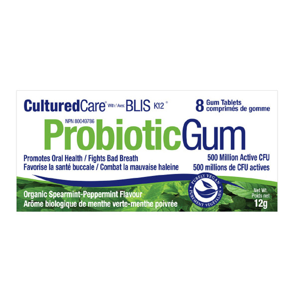 Prairie Naturals Probiotic Gum Spearmint Box 12