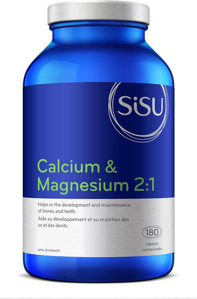 Sisu Calcium & Magnesium 2:1 With Vitamin D2 - 180 Tablets