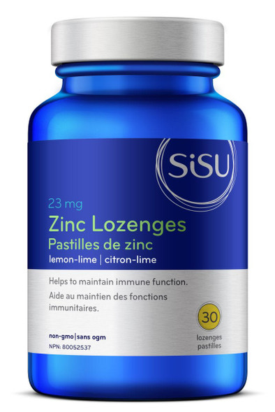 Sisu Zinc Lozenges Lemon-Lime - 30 Tablets