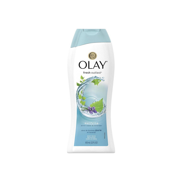 OLAY Fresh Outlast Purifying Birch & Lavender Body Wash, 22 oz