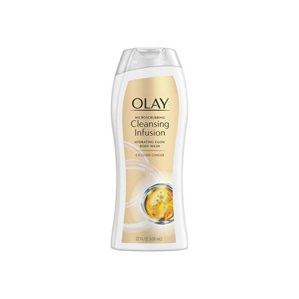 OLAY Microscrubbing Cleansing Infusion Body Wash, Crushed Ginger, 22 oz