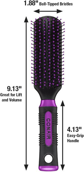 Conair Tangle Pro Detangler Haarbürste – Für Normales Bis Dickes Haar, Mit Holzkissen